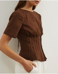 Atmos&Here - Maya Pin Tuck Top