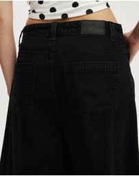 Cotton On - Lyocell Wide Denim Jorts