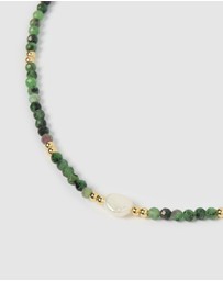 Arms Of Eve - Mila Gemstone Necklace - Clinozoisite