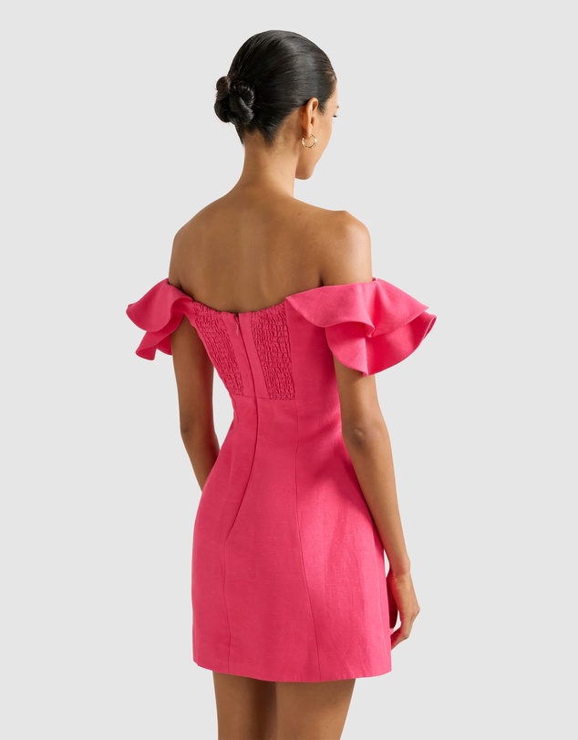 Forever New Petite - Kenzie Petite Off Shoulder Ruffle Mini Dress