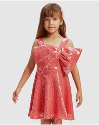 Bardot Junior - Stefania Sequin Bow Dress - Kids-Teens
