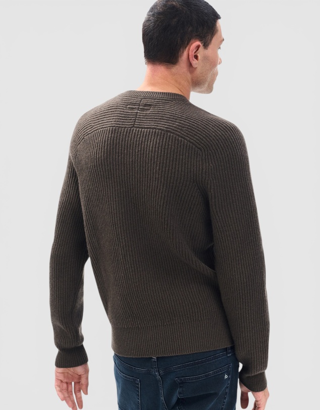 rag & bone - Walker Mixed Media Crewneck Sweater