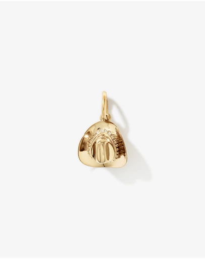 Michael Hill - Cowboy Hat Pendant in 18kt Vermeil with Cubic Zirconia