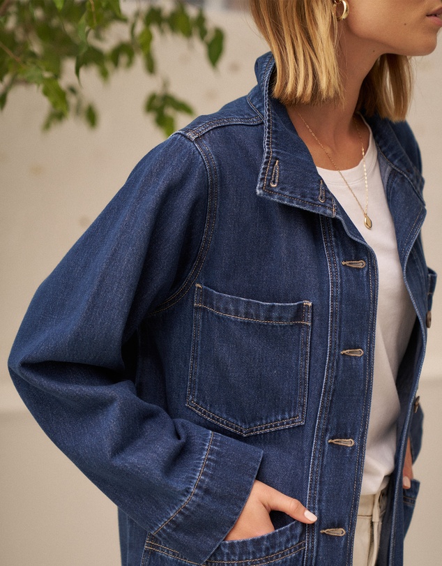 Ceres Life - Tilda Funnel Neck Shacket