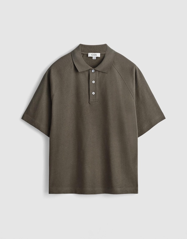 COS - Relaxed Cotton-Linen Polo Shirt