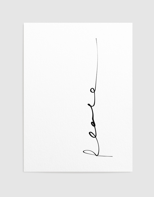Olive et Oriel - Peace Handscripted Art Print