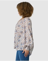 Something 4 Olivia - Bianca Print Blouse