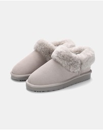 AusWooli Ugg Boots - Coogee Sheepskin Cozy Ankle Slippers