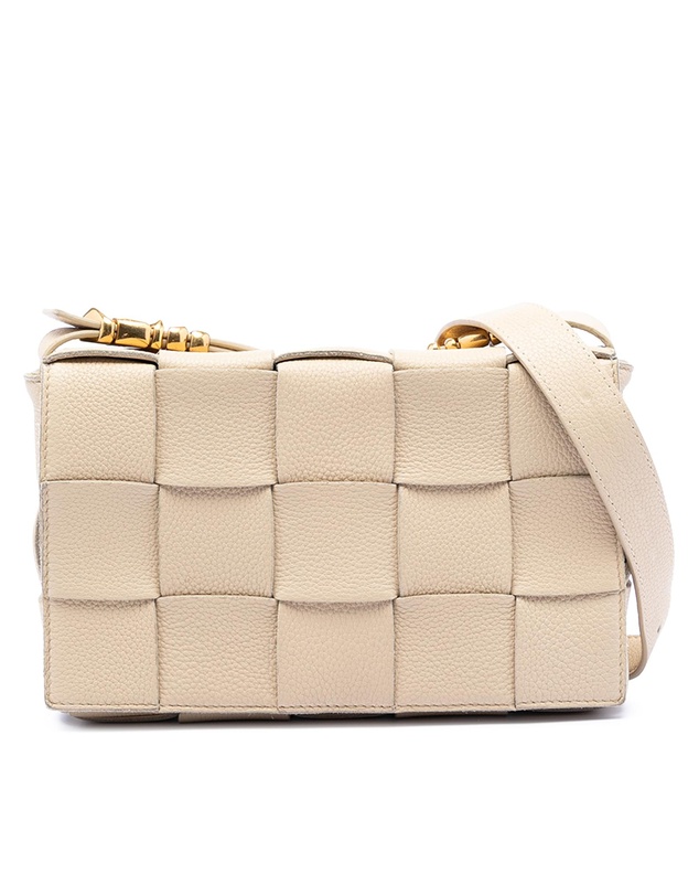 Pre-Loved by Azura Reborn - Pre-Loved Grained Calfskin Intrecciato Cassette Crossbody