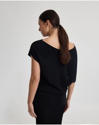 Oxford - Jaya Knitted Drape Top