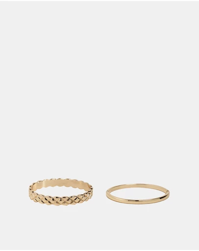 ALDO - Chiloe Duo Hinge Bangle Set