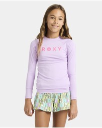 Roxy - Girls 4 to 16 Essentials Long Sleeve Lycra Rash Vest