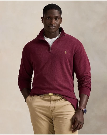 Polo Ralph Lauren - ICONIC EXCLUSIVE - Big & Tall - Estate-Rib Quarter-Zip Pullover