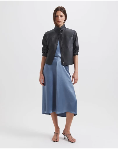 SABA - Sallee Draped Front Midi Skirt
