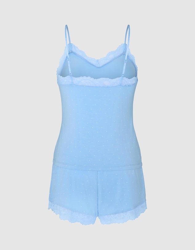 Hunkemoller - Pyjama Cami Jersey Lace Nana Set