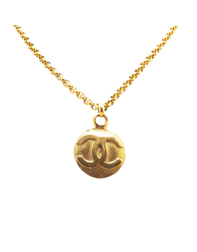 Pre-Loved by Azura Reborn - Pre-Loved CC Gold Plated Circle Pendant Necklace