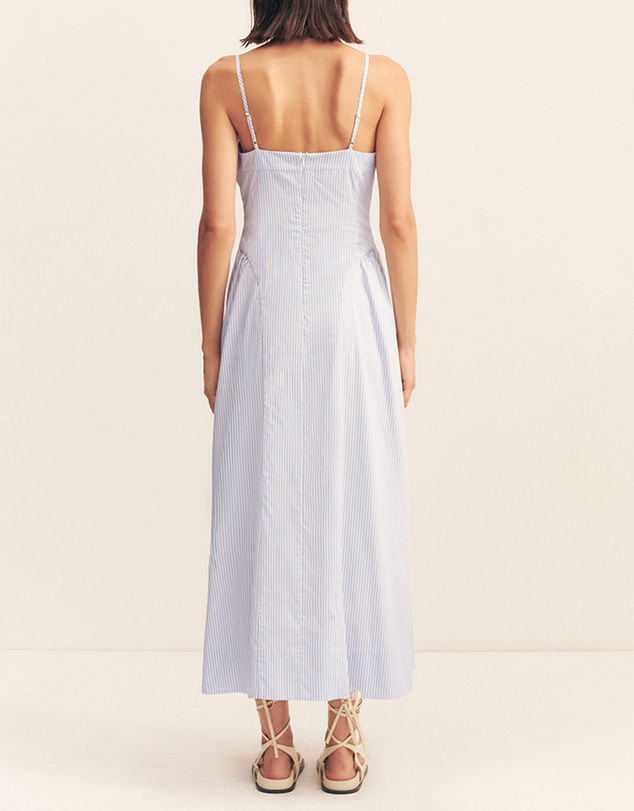 Shona Joy - Saunders Square Neck Panelled Midi Dress
