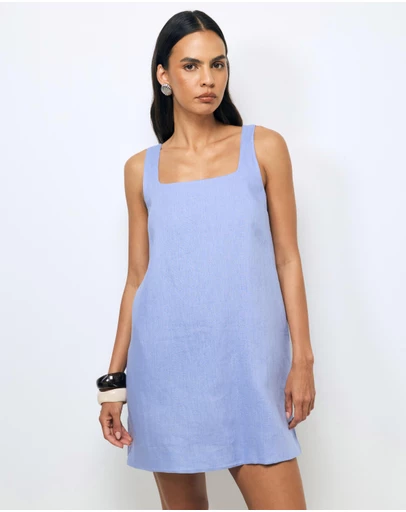 AERE - Kilah Linen Mini Dress