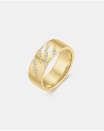Ania Haie - Ania Haie Gold Tiger Stripe Band