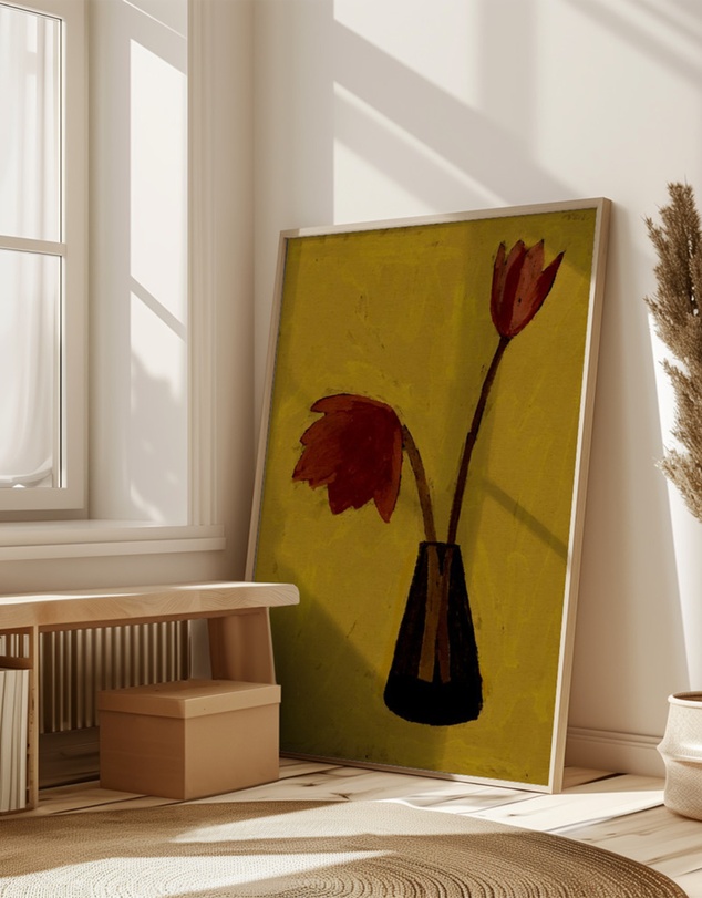 Olive et Oriel - Delicate Pair by Shatha Al Dafai Art Print