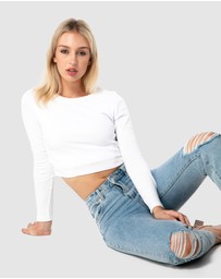 ONEBYONE - Classic Longsleeve Crop Tee