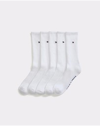 Tommy Hilfiger - 5-Pack Athletic Crew Socks