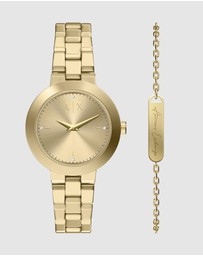Armani Exchange - Gold Tone Analogue Watch