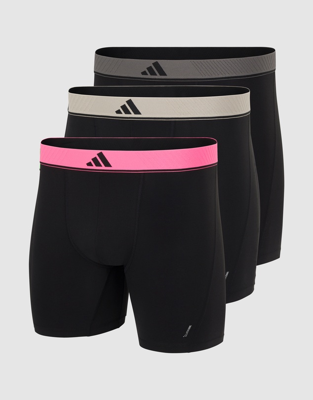 adidas Sportswear - 3 Pack Active Micro Flex Eco Boxer Brief Underwear