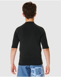 Rip Curl - Icons UV Brushed Short Sleeve Rash - Teens