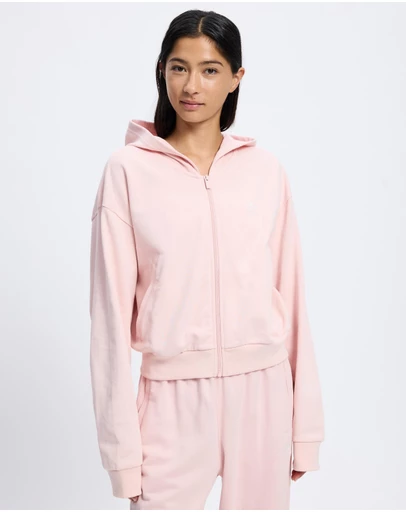 adidas Originals - Essentials French Terry Cropped Zip Hoodie