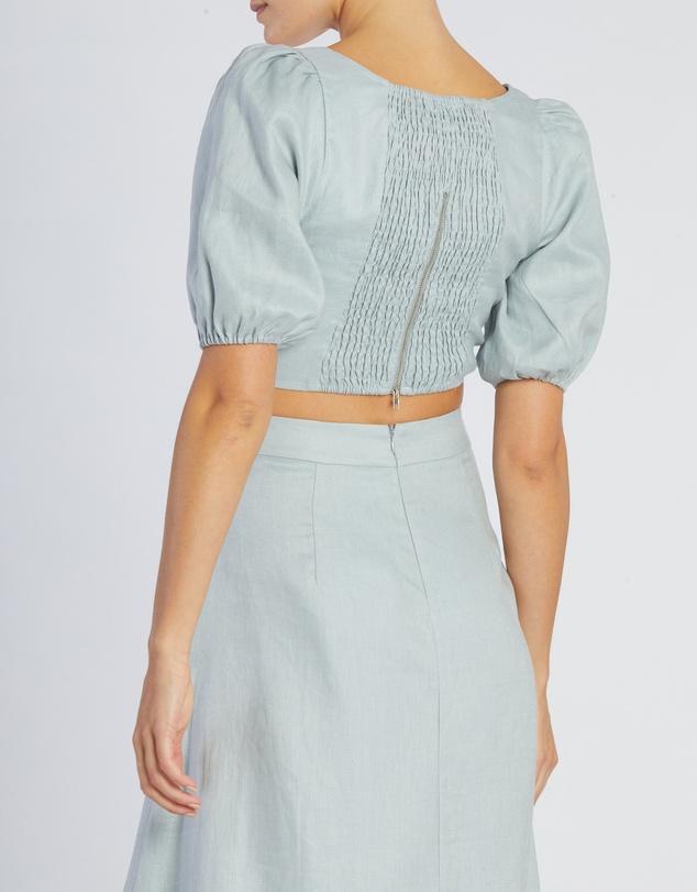 Amelius - Violetta Linen Crop Top