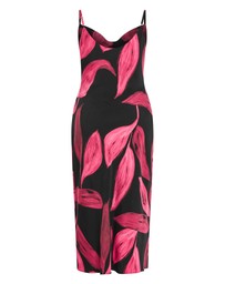 City Chic - Abstract Print Dress