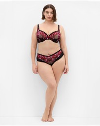 City Chic - Amelie Demi Underwire Bra - Black