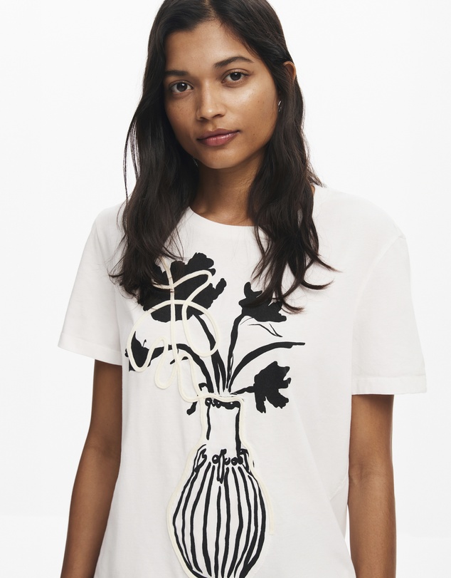 Desigual - Plain vase T-shirt