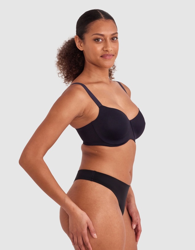 Bras N Things - Sapphire Smooth Full Coverage Bra - Black