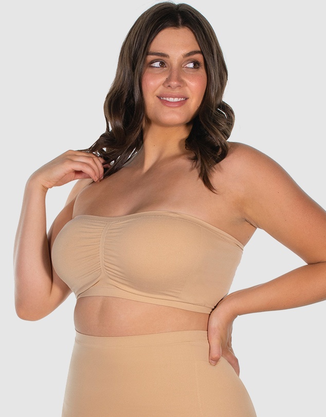 B Free Intimate Apparel - Curvy Strapless Bandeau Bra (A-B-C-D-DD) Cup