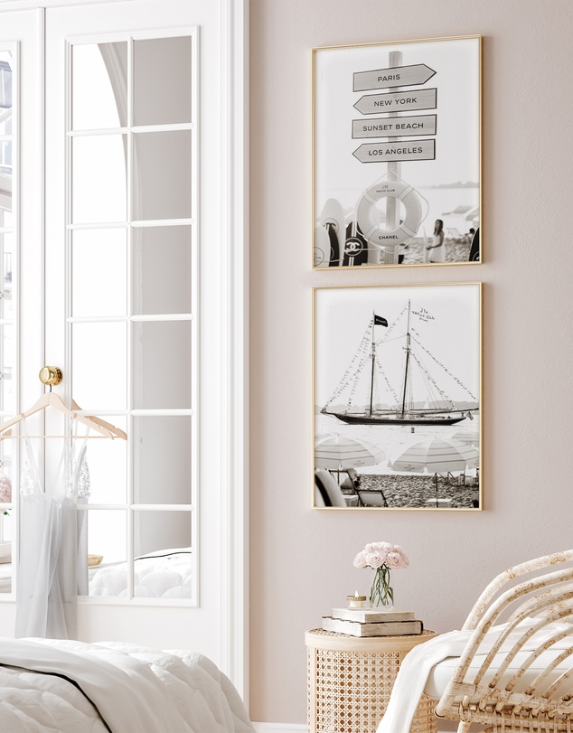 Olive et Oriel - Fashion Yacht Club No I Art Print