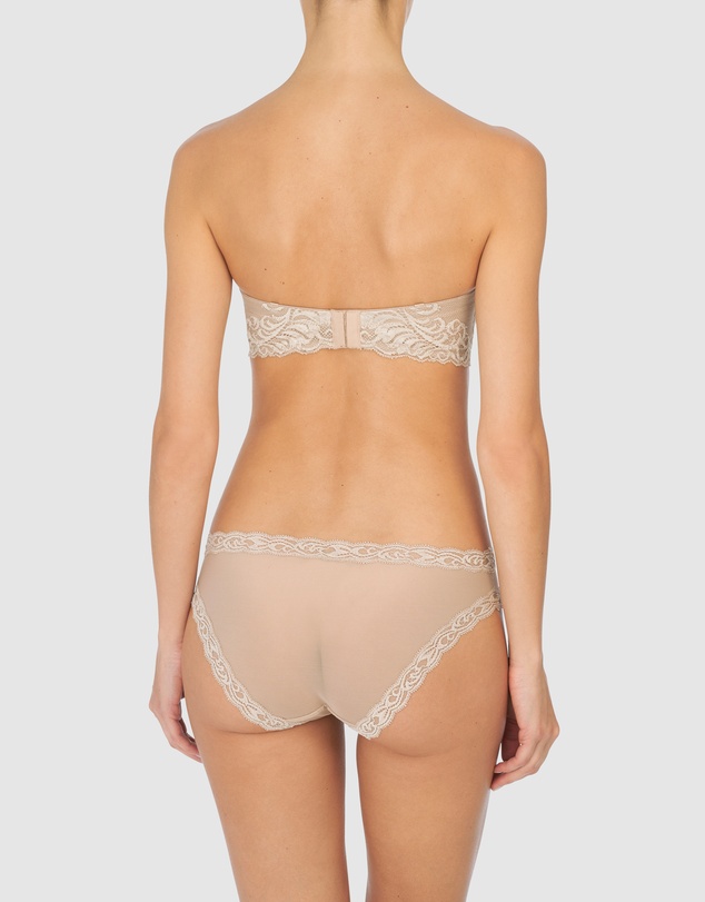 Natori - Feathers Convertible-to-Strapless Plunge Bra with Lace