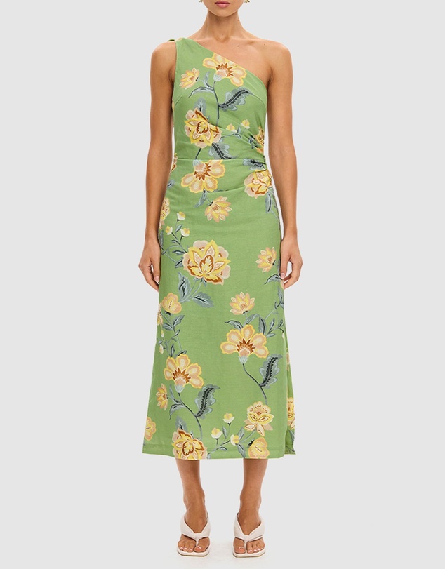 KIVARI - Eve One Shoulder Midi Dress