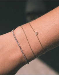 YCL  - Bubble Initial Bracelet U