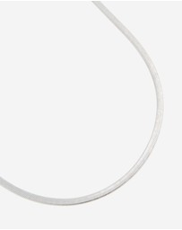 Lovisa - Waterproof Stainless Steel Fine Flat Snake Chain Necklace