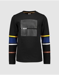 B.Nosy - Long Sleeve Top with Printed Stripes - Kids-Teens