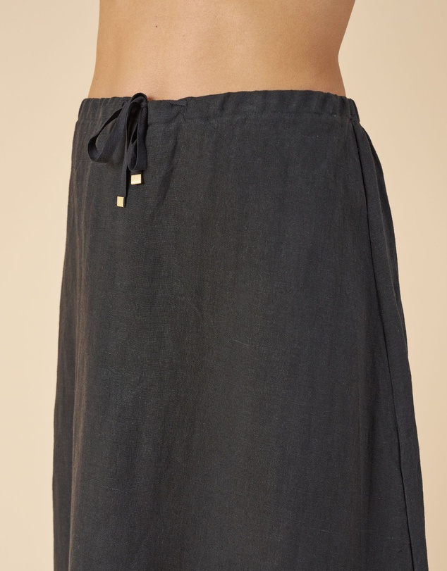 CAMIXA - Maddie Linen Midi Skirt