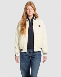 GUESS Jeans - GUESS JEANS Embroidered Varsity Bomber Jacket