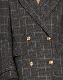 Belle & Bloom - Command Wool Blend Double Breast Maxi Coat
