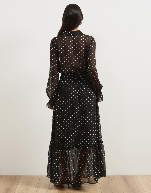 Atmos&Here - Button Through Shirred Waist Maxi Dress