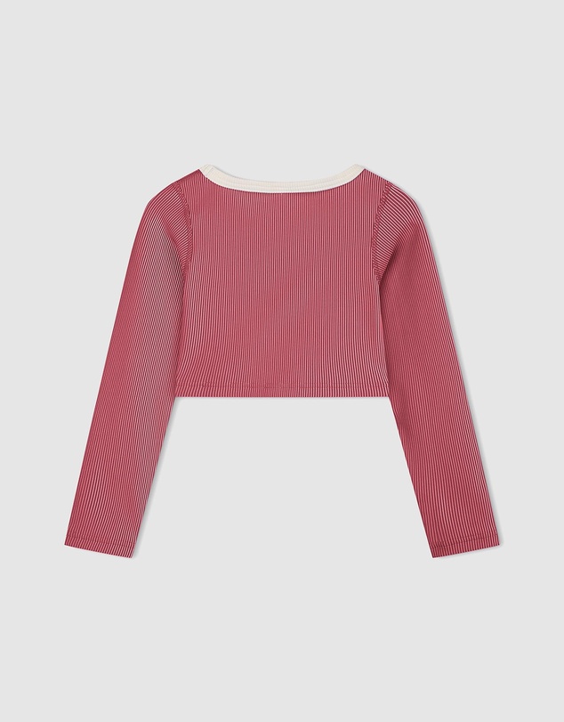 Zulu & Zephyr Mini - Mini Stripe Crop Rashie - Kids-Teens