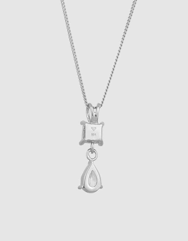 Elli Jewelry - Necklace Crystal Drop 925 Sterling Silver