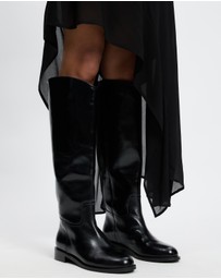 AERE - Knee High Leather Riding Boots