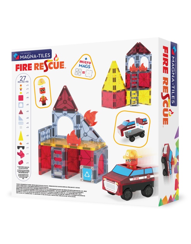 Magna-Tiles - MAGNA-TILES - Fire Rescue - 27 Piece
